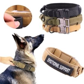 Pet Collar For Dog & Cat; Adjustable Nylon Outdoor Dog Collars For Medium Large Dogs; Dog Collar (Color: Army Green)